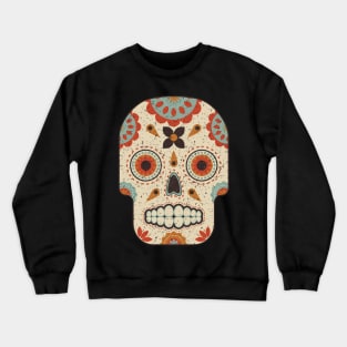 Dia De Los Muertos Day of the Dead Vintage Sugar Skull Crewneck Sweatshirt